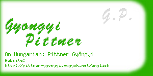 gyongyi pittner business card