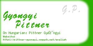 gyongyi pittner business card